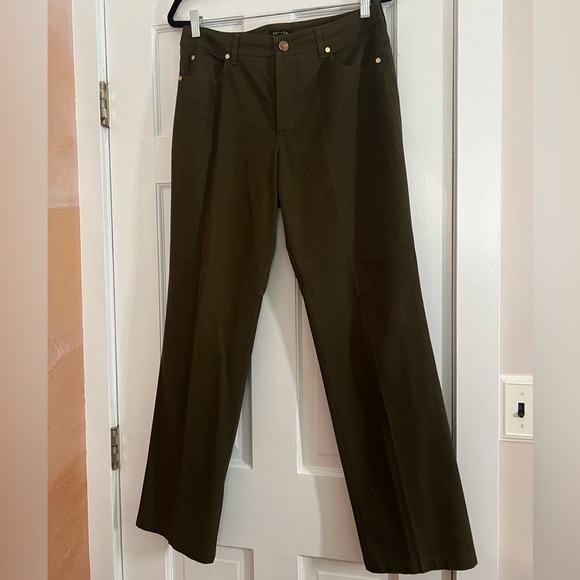 Escada Pants - ESCADA • OLIVE GREEN • PANTS